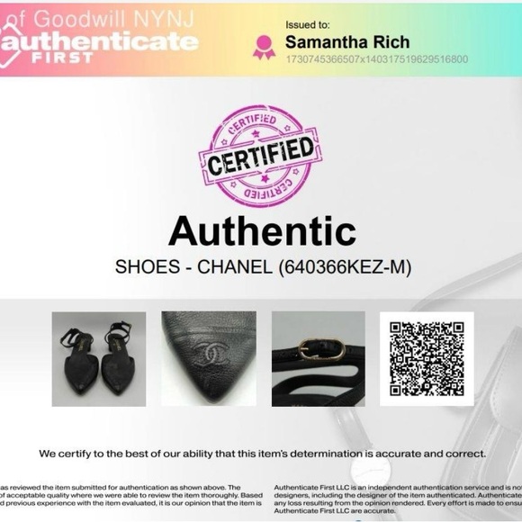 Chanel Black CC Goatskin Cap Toe Low Pumps 38.5 - Picture 8 of 10